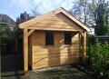 Tuinschuur op maat in lariks- of douglashout